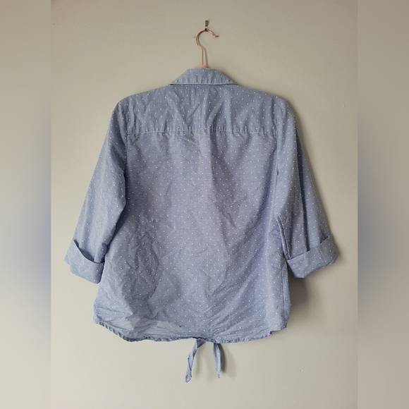 Anne Klein Swiss Dot Button Up - Picture 5 of 5